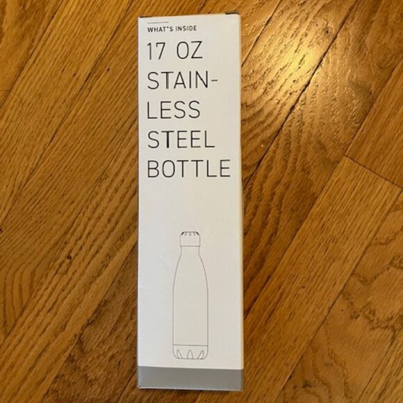 White Stainless Steel fetch Water Bottle NIB - Picture 2 of 6